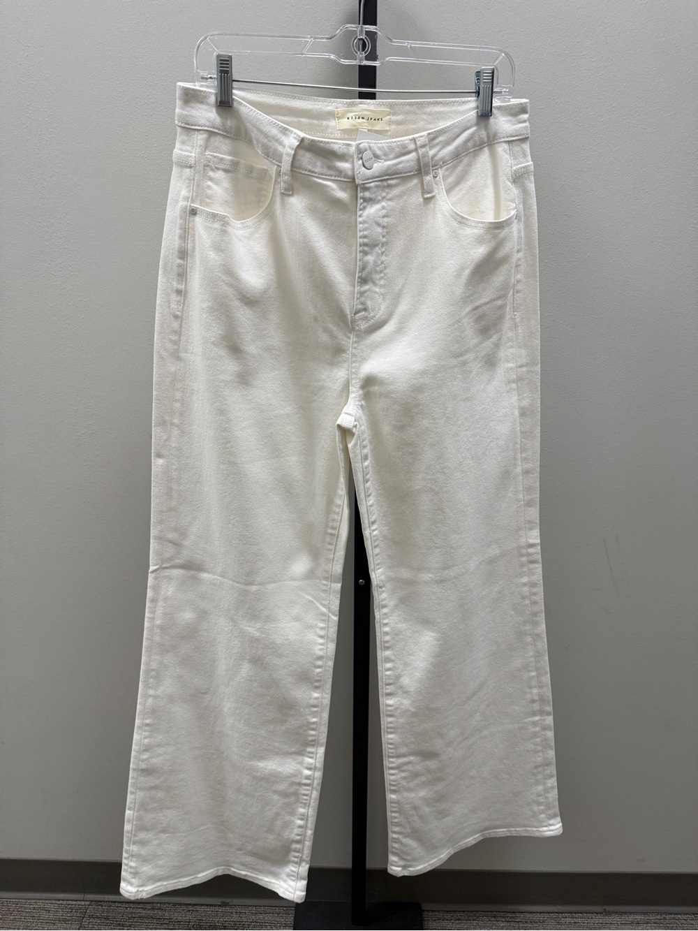 Risen Women's White Wide Leg Jeans